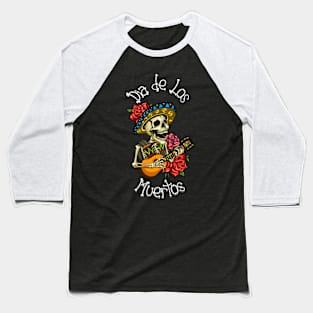 Dia de los Muertos- Sugar Candy Skull Baseball T-Shirt